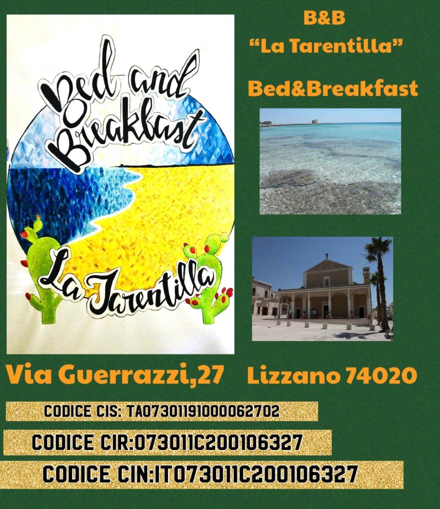 B&B La Tarentilla 利扎诺 外观 照片